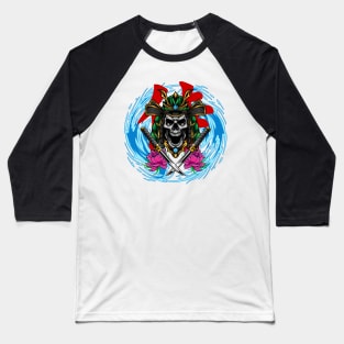 Samurai Skull Baseball T-Shirt